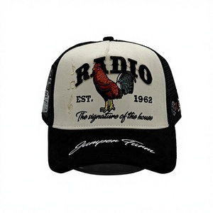 Gorra Trucker Vintage con Bordado <span class=keywords><strong>de</strong></span> Gallo para Hombre, Malla Transpirable en la Parte Trasera, Ajustable con Cierre a Presión - Product Image 2