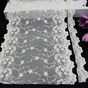 Factory OEM Elastic Lace Colorful Fabric Lace Trim African Lace Fabric For Women Dress Bra