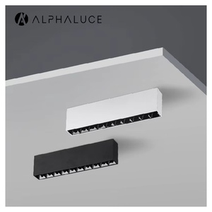 Downlight <span class=keywords><strong>LED</strong></span> COB <span class=keywords><strong>orientable</strong></span> Dali CCT 30W anti-éblouissement 120mm de diamètre, <span class=keywords><strong>spot</strong></span> linéaire à montage en surface - Product Image 1