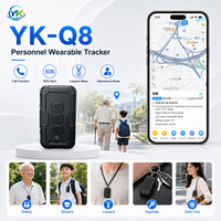 Localizador GPS Portátil con WiFi 4G LTE 2G, Botón SOS de Emergencia, Resistente al Agua IP65, Dispositivo Portátil para el Cuidado de Personas Mayores y Seguridad Estudiantil