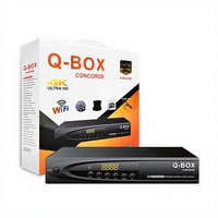 Receptor de TV DVB Quad Core 4K HD con Canales Gratuitos, Teclado Mini Retroiluminado, Wi-Fi, Ethernet, Batería, Android 15, Amlogic