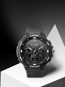 นาฬิกาข้อมือดิจิตอล <span class=keywords><strong>TOMI</strong></span> T215 รุ่นยอดนิยม ดีไซน์เรียบง่าย หน้าปัด <span class=keywords><strong>LED</strong></span> สายหนัง พร้อมปฏิทิน คุณภาพพรีเมียม เหมาะสำหรับใช้ในชีวิตประจำวัน นาฬิกาข้อมือผู้ชาย ปรับแต่งได้ - Product Image 1