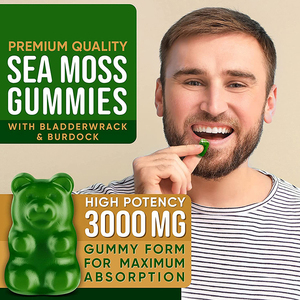 Etiqueta Privada vegana-mascarillas de musgo de mar con Bladderwrack bardock, gomitas de desintoxicación de minerales orgánicos con vitamina, mejora la energía - Product Image 4