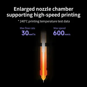 Boquilla de Alto Flujo Ceality K1C/K1 Max/Ender-3 V3/V3 Plus, 1 Pieza, 0.4mm, Cromo, Zirconio, Cobre, Nueva, 3 Meses de Garantía - Product Image 3