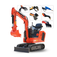 YAWEH-miniexcavadoras de brazo, mini excavadora, 0,8 toneladas, martillo hidráulico, precio de fábrica, el más barato