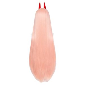 Alas de <span class=keywords><strong>cosplay</strong></span> de Anime Chainsaw <span class=keywords><strong>Makima</strong></span> Power, largas, naranjas y rosas, resistentes al calor, pelo sintético, para fiestas y juegos de rol - Product Image 4