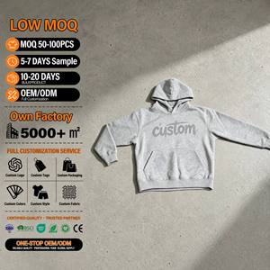 เสื้อฮู้ดผู้ชายแบบหนา 400 กรัม คุณภาพสูง สั่งทำได้ ลดราคาพิเศษ MOQ ต่ำ มีซิป - Product Image 1