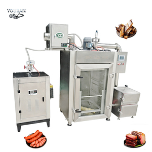Four à fumage YouBan pour fumage à chaud et à froid, idéal pour la transformation de la bratwurst, du salami, du <span class=keywords><strong>chorizo</strong></span> et des saucisses, compatible avec un générateur de vapeur - Product Image 1