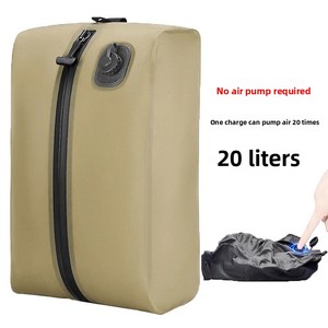 Bolsa de Almacenamiento al Vacío de TPU, Impermeable, Portátil, para Acampar al Aire Libre, Organizador de Equipaje con Bomba de Aire Integrada - Product Image 4