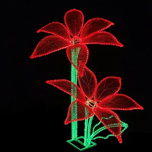 Simulación LED Rose Light String Propuesta de matrimonio romántico Flor decorativa Luces con motivos de vacaciones para el Día de San Valentín