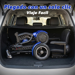 Scooter de Movilidad Plegable de Cuatro Ruedas, Impermeable, Motor sin Escobillas, Alcance de 40-50 km, Velocidad de 18 km/h, Batería de Litio, Aleación de Aluminio, 120 kg - Product Image 1