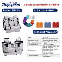 Sièges de voiture en cuir bicolore, canapé-lit, sièges rotatifs imperméables pour Land Cruiser, intérieur modifié