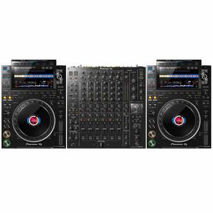 เครื่องเล่นดีเจ 2 CDJ-3000 รุ่นเรือธง พร้อมมิกเซอร์แบบพกพา 6 ช่องสัญญาณ รุ่น DJM-V10 ระดับมืออาชีพ กันน้ำ ใช้พลังงานแสงอาทิตย์ เป็นมิตรกับสิ่งแวดล้อม - Product Image 1