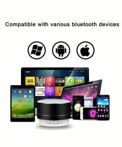 Enceinte portable d'extérieur A10, enceinte sans fil colorée, petite enceinte sans fil ronde mini - Product Image 6