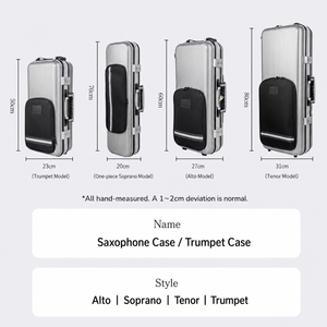 Estuche Rígido Impermeable para Saxofón, Resistente a la Presión, con Correa Doble para Hombro, Portátil, para Saxofón Alto y Soprano - Product Image 2