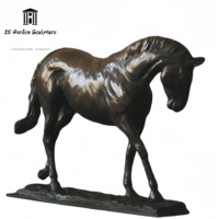 Sculpture de tête de cheval en bronze personnalisable, sculpture animale pour la décoration de parcs en plein air