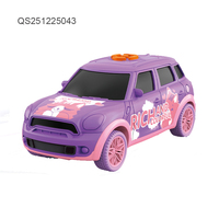 QSTOYS Vente en gros Jouets de véhicules à inertie pour garçons 4 couleurs Jouets de voiture à friction en plastique pour enfants Série Son et Lumière Ville 3+