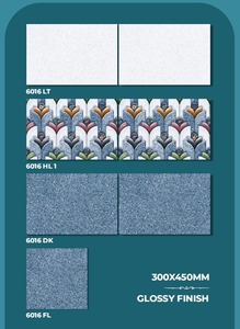 กระเบื้องเซรามิกผิวมัน 300x450 มม. กระเบื้องปูพื้นและผนังเคลือบผิว กันลื่น ทนกรด ตกแต่งภายในสไตล์โมเดิร์น - Product Image 1