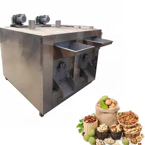 Electric 100-1000KG/H Grain Roasting Machine /Nuts Cereal Oat Roasting Machine