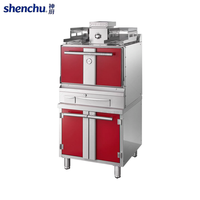 Nouveau four vertical commercial espagnol à charbon de bois, automatique, à double compartiments indépendants, sans contamination croisée des saveurs, bois