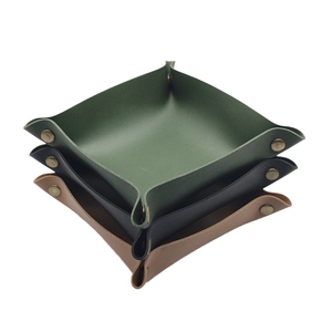 Xách tay có thể gập lại PU da Trọng lượng nhẹ nhanh chóng vận chuyển những thứ nhỏ lưu trữ Valet trường hợp thời trang - Product Image 2