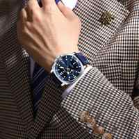 Reloj POEDAGAR 873 de Marca de Lujo, Resistente al Agua hasta 30 m, Movimiento de Cuarzo, Correa de Nailon, Manecillas Luminosas, Fecha, Reloj de Pulsera para Hombre