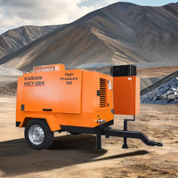 Prix d'usine 220CFM 8Bar compresseur d'air à vis diesel portable pour l'exploitation minière et la perceuse DTH