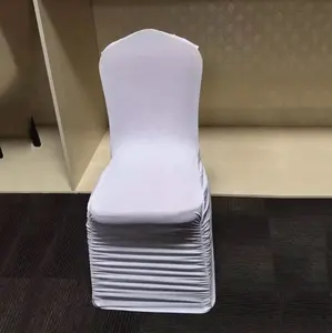 Capa universal removível para cadeira de banquete em spandex com costas estiradas para casamento