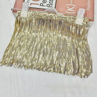 35 couleurs en stock, accessoires en dentelle à sequins brodés de 17 cm pour robe de danse latine, rideau, sac, décoration DIY