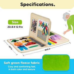 Le attività per la demenza degli adulti per aiutare l'asperatore per l'autismo di alzheimer a migliorare la memoria della coperta sensoriale personalizzata - Product Image 5