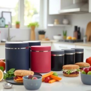 Loncheras de Acero Inoxidable de Varias Capacidades con Aislamiento al Vacío, Portátiles y Aptas para Uso Doméstico - Product Image 6