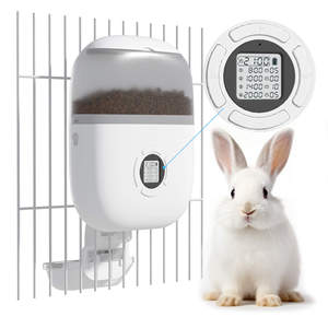 Automatic Pet Feeder 1.8L Capacity Timed Hanging For Rabbits Dogs Cats With Detachable Food <b>Bucket</b> And Stainless Steel Bowl - Product Image 4