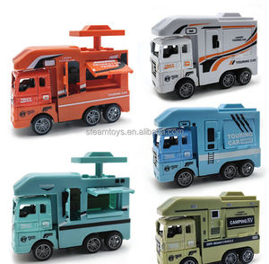 Métal Mini Camper RV Motorhome Voiture pour Voyage Société Cadeaux Moulé Sous Pression Modèle Pull Back Toys - Product Image 1