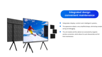 Écran tactile intelligent LCD 4K de 65 pouces, tableau blanc interactif, Android/Windows 14 pour l'enseignement scolaire