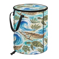 Sac de rangement pliable à imprimé animaux marins (canards, tortues) pour le voyage, le camping et les activités de plein air