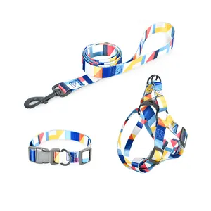 Set di imbracature per cani e guinzaglio in Nylon pesante con stampa a caldo Petstar