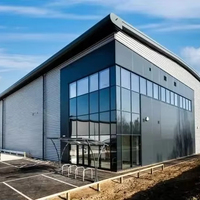 Bâtiment d'atelier en acier, entrepôt industriel, conception de bâtiment en structure métallique