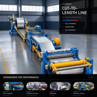 Machine de découpe de bobines d'acier compacte pour la production de petites séries, ligne de découpe de métal à largeur personnalisée