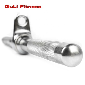 Barra Recta Giratoria Guli Fitness de 20 Pulgadas, Barra de Acero Resistente para Ejercicios de Bíceps, Tríceps, Curl, Press, Push, Pull, Lat, Multi-Gym - Product Image 6