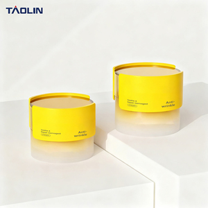 Barattolo in Plastica PETG Bianco, Adatto per Contenitori Cosmetici di Crema per Occhi e Maschere Viso, Vasetto per Crema Viso 50g Giallo Viola Verde - Product Image 1