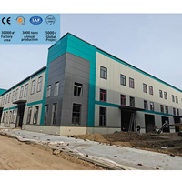 Bâtiment préfabriqué en acier galvanisé, entrepôt, atelier, hangar, certifié ISO9001, résistant au vent jusqu'à 200 km/h