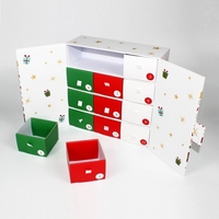 Luxuriöser Maßgefertigter 12-Tage-Countdown-Adventskalender - Leere Geschenkbox für Schmuck
