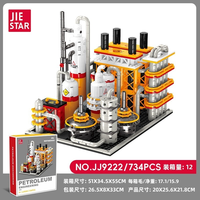 JIESTAR JJ9014 JJ9016 Blocs de construction modulaires pour usine chimique, station de stockage et de chargement de gaz industriel, modèle personnalisable avec logo, vente en gros