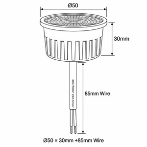 โมดูล LED สำหรับเปลี่ยนหลอด GU10 MR16 กำลังไฟ 5 วัตต์ ตัวเรือนพลาสติกอะลูมิเนียม ไฟฝังเพดาน AC 220V ปรับความสว่างได้ - Product Image 5