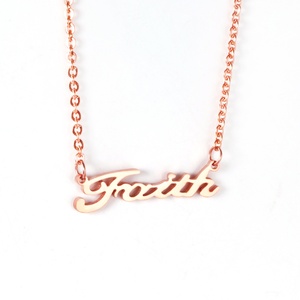 Collar de Cadena de Acero Inoxidable con Letra Personalizada, Collares con Nombre Personalizado para Mujeres y Hombres - Product Image 2