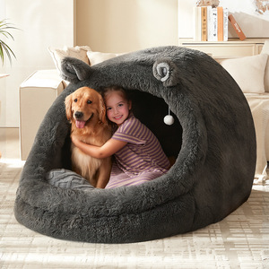 बड़े कुत्तों के लिए उपयुक्त अतिरिक्त-बड़ी क्षमता आरामदायक और गर्म पालतू बिस्तर बहु-कार्यात्मक फोल्डेबल पालतू बिस्तर - Product Image 1