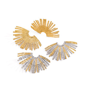 <b>Cuff</b> <b>Earrings</b> Sector Geometric Gold Silver Color Block Party Fashion Jewelry - Product Image 1