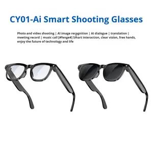 Nouvelles lunettes de caméra intelligentes AI Casque portable Lunettes intelligentes avec caméra Appel musical Enregistrement photo et vidéo - Product Image 6