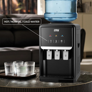 Winning Star Desktop <b>Water</b> <b>Dispenser</b> 500W Black <b>Automatic</b> Heating Cooling Normal Temperature Electric Model ST-6513 - Product Image 2