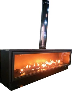 Foyer intérieur électrique à gaz avec télécommande intelligente de 72 pouces, gaz naturel liquéfié chauffé en acier, utilisation pour hôtel domestique, prise américaine - Product Image 5